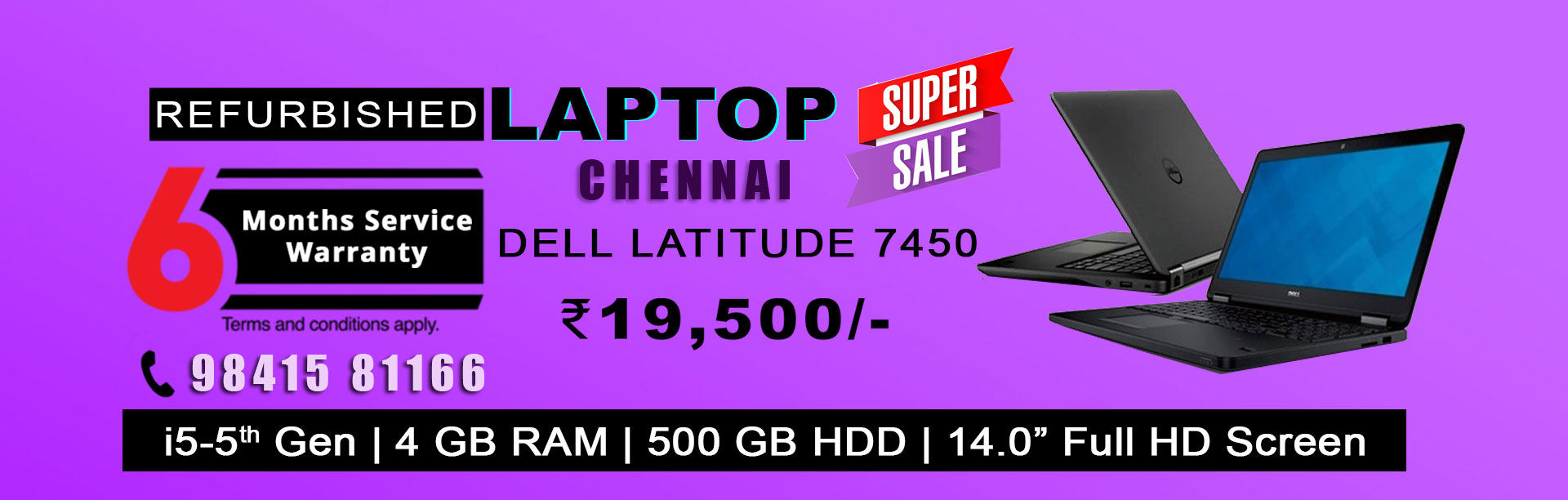 used laptop sale in chennai